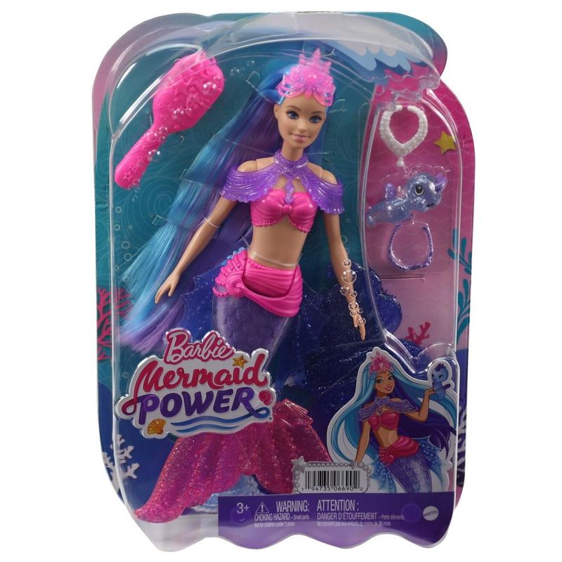 Boneca com Acessórios - Barbie Mermaid Power - Sereia Malibu - Mattel