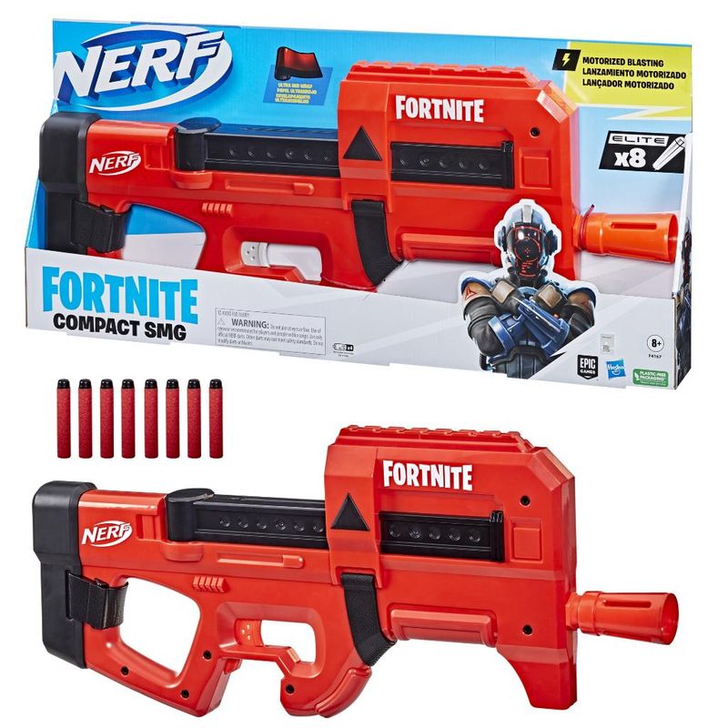 Lança Dardos Nerf Fortnite SMG-L - E9760 - Hasbro : :  Brinquedos e Jogos