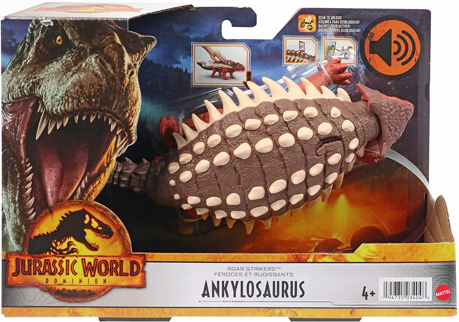 Jurássico dominion do mundo rugido strikers ichthyovenator rugido som chomp  ataque dinossauro figura de ação para crianças presente aniversário -  AliExpress