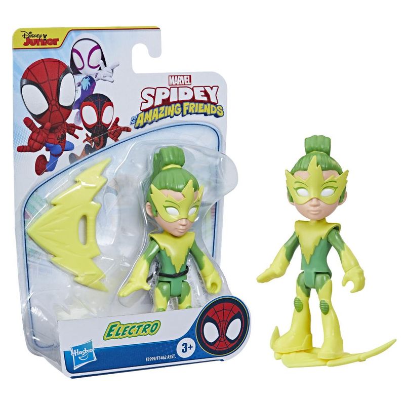 Boneca Articulada - Disney - Spidey and His Amazing Friends - Electro -  Verde -15 cm - Hasbro