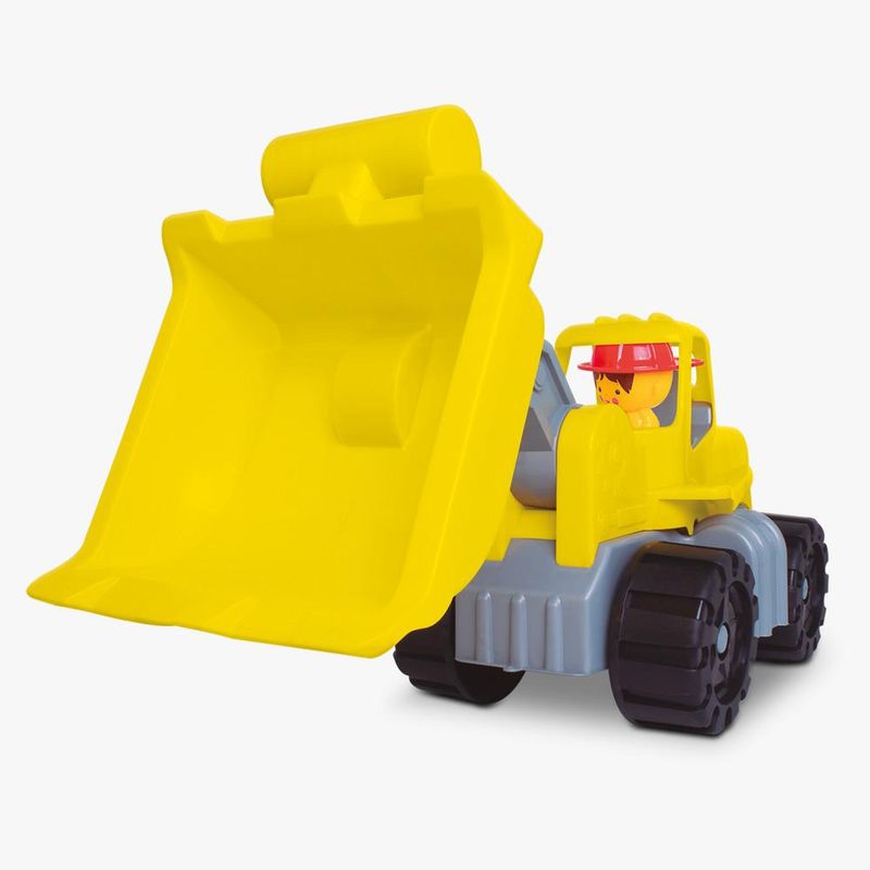 Conjunto-de-Figura-e-Carrinho-Infantil---Carregadeira-de-Rochas---Samba-Toys---Amarelo-0