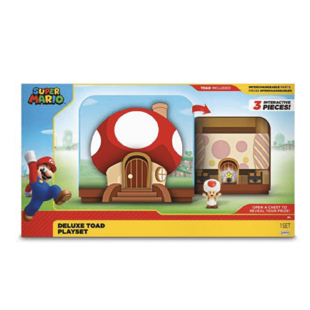 Playset Super Mario Toad Deluxe Toad House Play Set Candide 6894