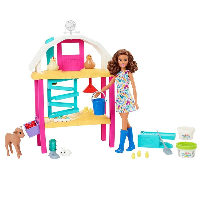 Playset-Boneca-Articulada-e-Acessorios---Barbie-Fazendeira---Rosa---Mattel--0