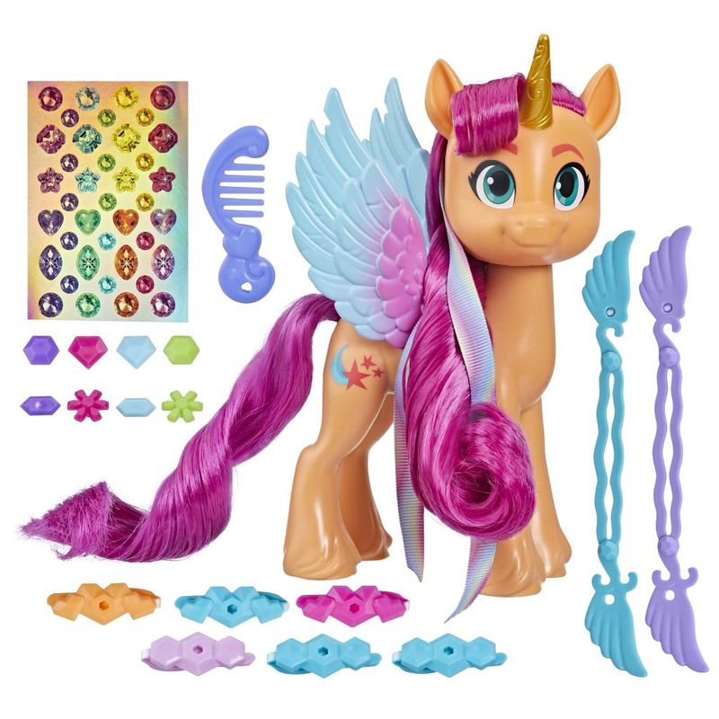 Figura-com-Acessorios---My-Little-Pony---Penteados-com-Fitas---Sunny-Starscout---15-Cm---Hasbro-0