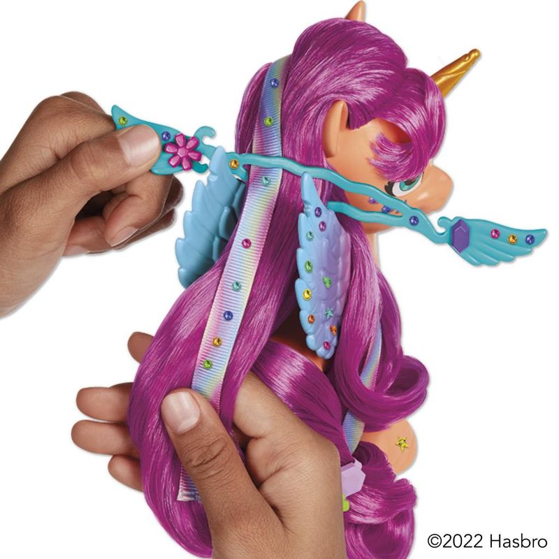 Figura-com-Acessorios---My-Little-Pony---Penteados-com-Fitas---Sunny-Starscout---15-Cm---Hasbro-5