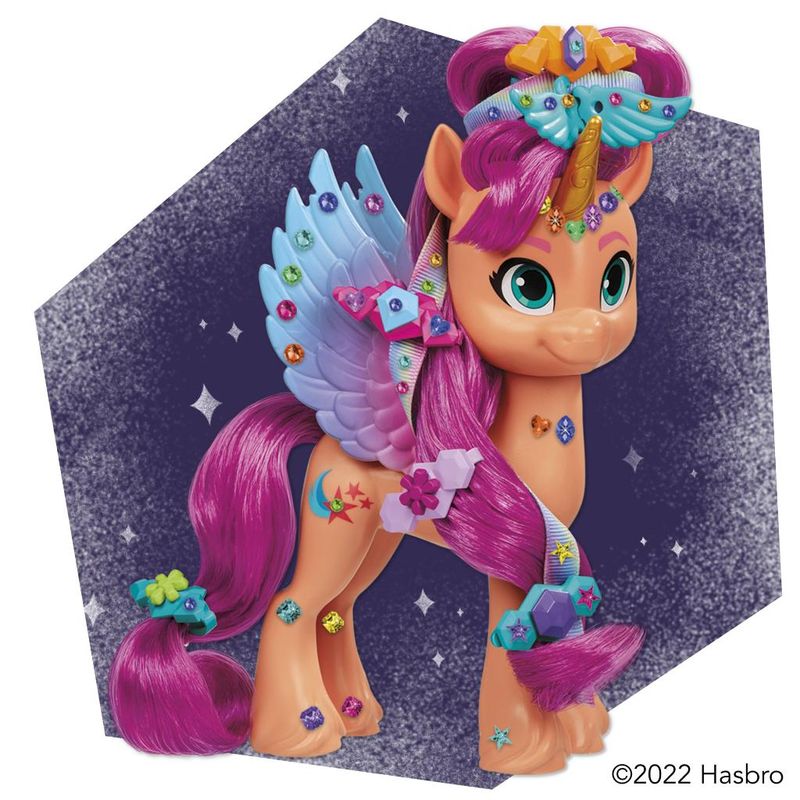 Figura-com-Acessorios---My-Little-Pony---Penteados-com-Fitas---Sunny-Starscout---15-Cm---Hasbro-9