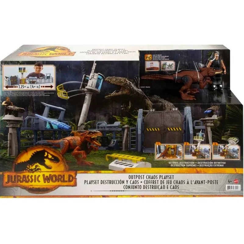 Playset-e-Mini-Figuras---Jurassic-World---Dominion---Conjunto-Destruicao-e-Caos---Mattel-4