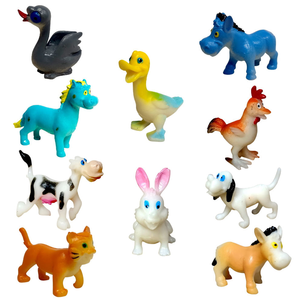 Bonecos de Animais da Fazenda - Diversão com jogo do bichinho