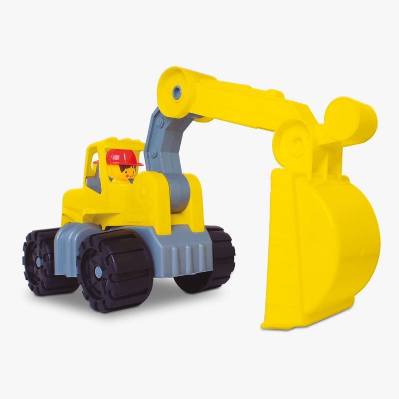 Maquina-Escavadeira-Infantil---Rocks-Construction---Samba-Toys---Amarelo-0