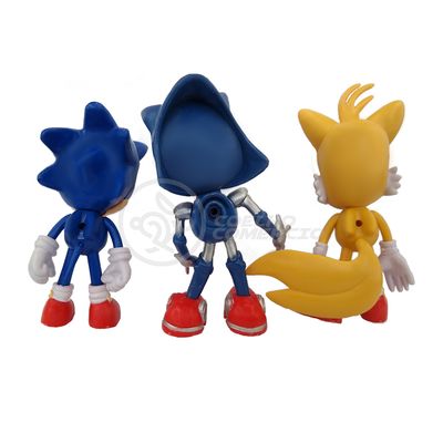 Coleção Boneco Action Figure Metal Sonic The Hedgehog 16cm Somic