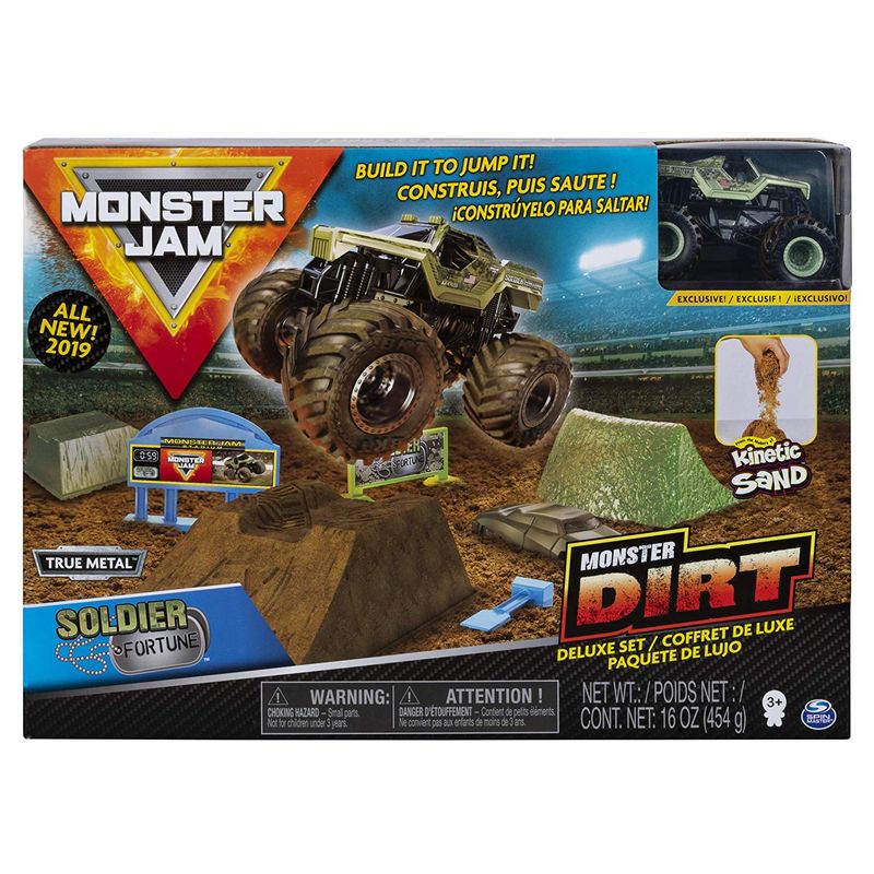 Monster Jam Escala 1:64 - Pista De Luxo Com Massa Areia 453g
