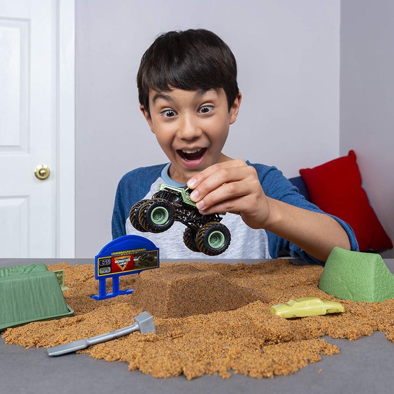 Monster Jam Escala 1:64 - Pista De Luxo Com Massa Areia 453g