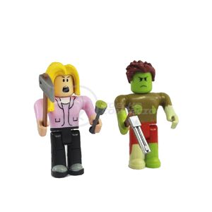 Kit 4 Boneco 7Cm Roblox Ataque Zumbi + Cenario Apocalipse - Casa