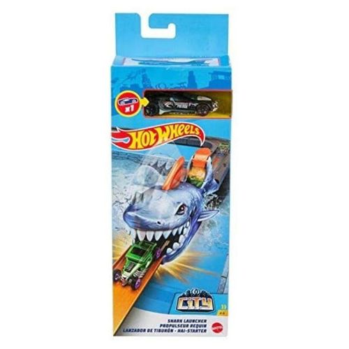 Hot Wheels City Lançador de Tubarão Mattel