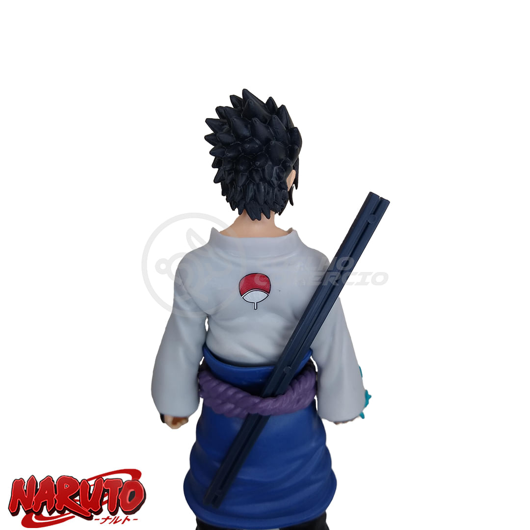Boneco Sasuke Classico Não Articulado - Sasuke 18cm Naruto Classico  Colecionável Figure Action
