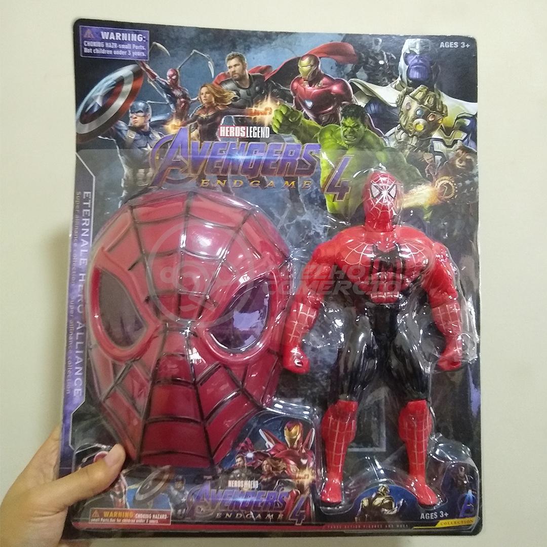 Boneco 25cm Action Figure Homem Aranha + Mascara Vinga Nº01 em Promoção na  Americanas