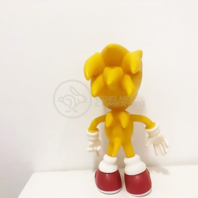 Boneco Sonic Amarelo Grande Super Size 23Cm - Sonic - Casa & Vídeo