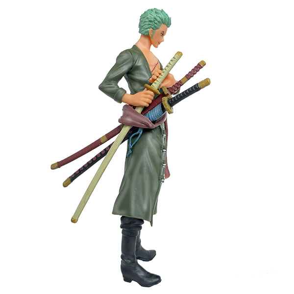 Boneco Zoro de uma peça, presente de anime ideal - branco