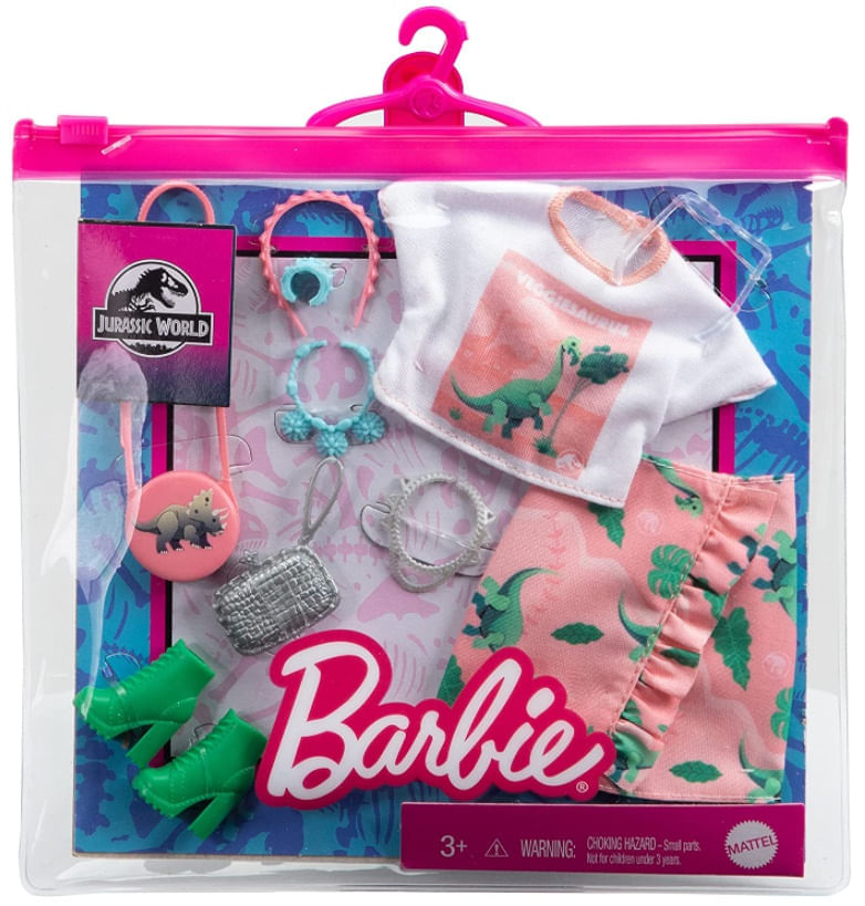 Barbie Roupas e Acessórios Moletom Rosa Dinossauro - Mattel