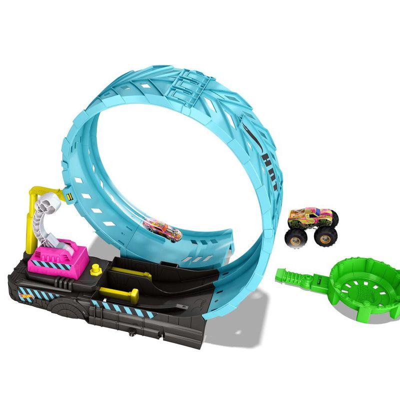 Pista-de-Percurso---Hot-Wheels---Desafio-Looping-Epico-Brilha-No-Escuro---Monster-Trucks---Mattel-3
