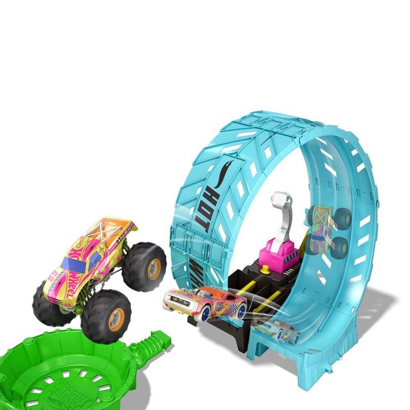 Pista-de-Percurso---Hot-Wheels---Desafio-Looping-Epico-Brilha-No-Escuro---Monster-Trucks---Mattel-4