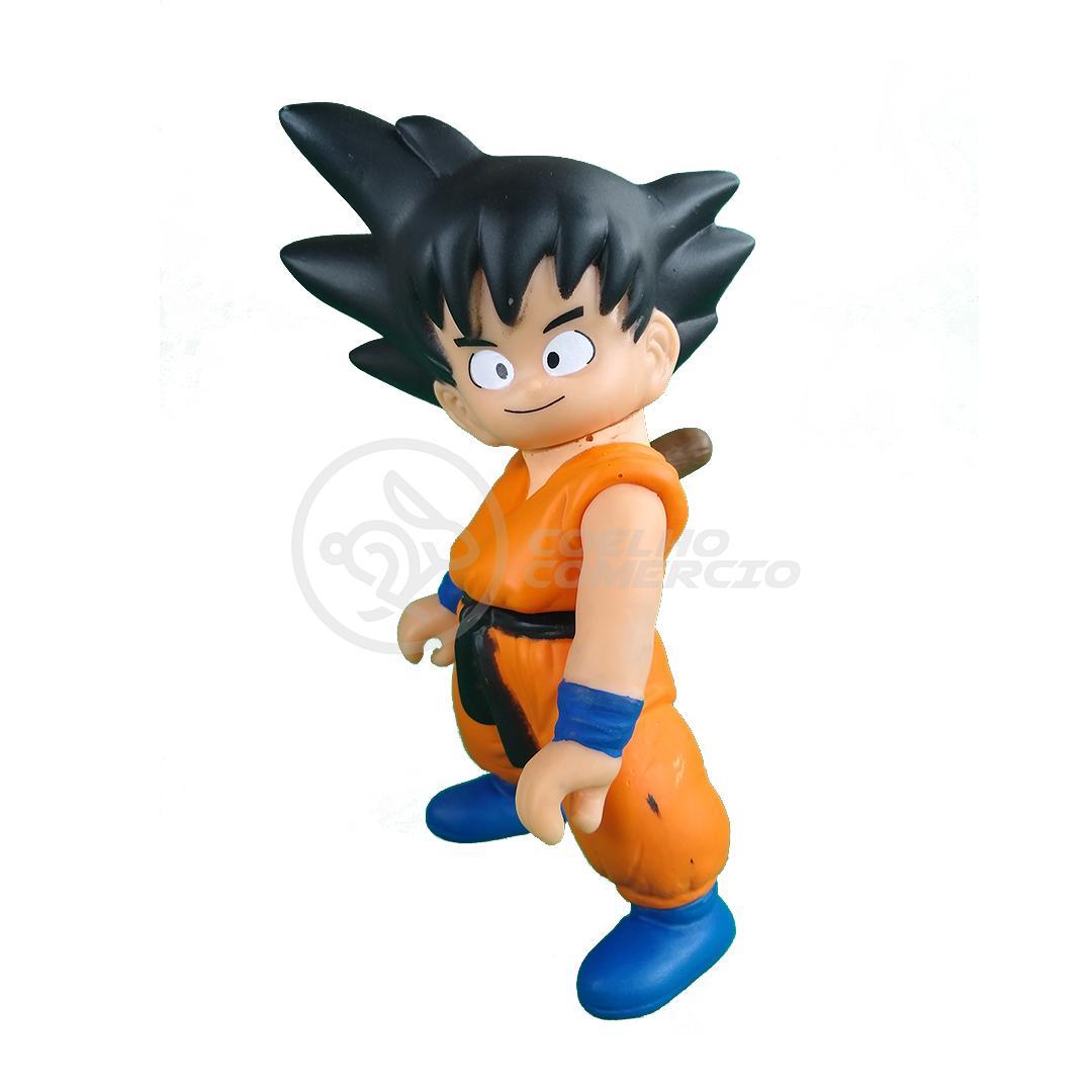 Action Figure Boneco Dragon Ball Goku criança c/ bastão