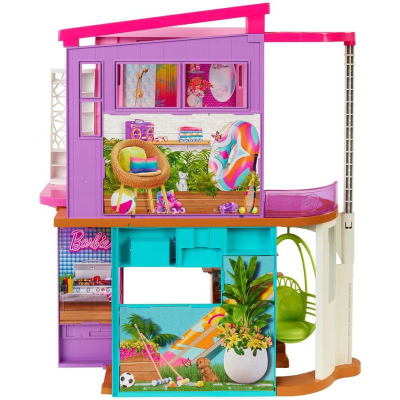 Playset---Barbie---Nova-Casa-De-Ferias-Malibu---Colorida---Mattel-4