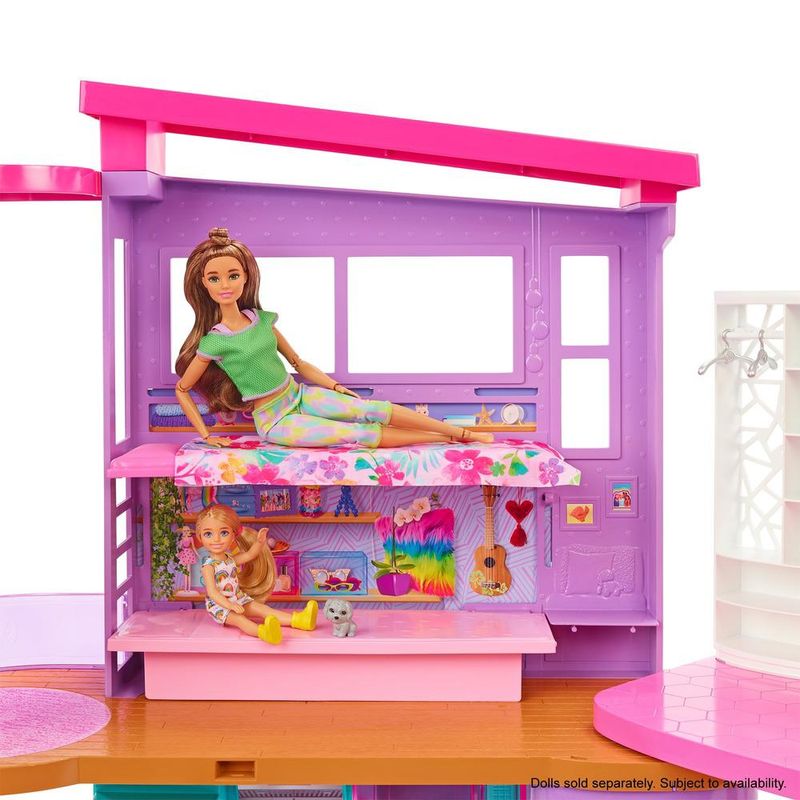 Playset---Barbie---Nova-Casa-De-Ferias-Malibu---Colorida---Mattel-9