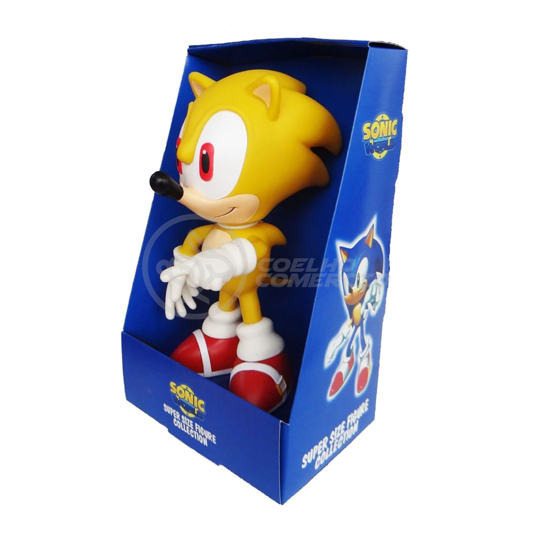 Boneco Sonic Articulado Grande Brinquedo Caixa Original Collection