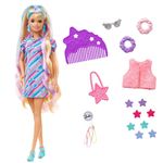 Boneca-Articulada---Barbie---Totally-Hair---Vestido-Estrelas---Lilas---22cm---Mattel-0