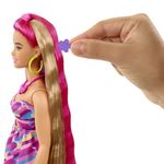 Boneca-Articulada---Barbie---Totally-Hair---Vestido-de-Flores---Rosa---22cm---Mattel-2