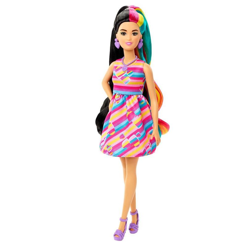 Boneca-Articulada---Barbie---Totally-Hair---Vestido-de-Coracao---Rosa---22cm---Mattel-3