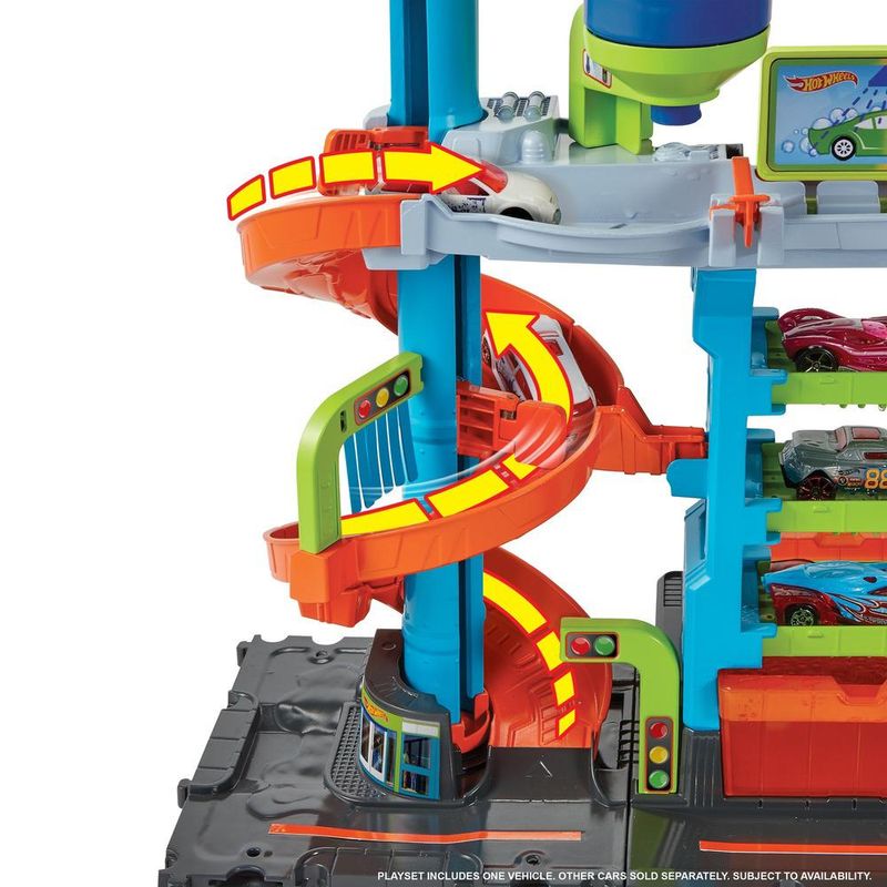 Playset-e-Mini-Veiculo---Hot-Wheels---City---Lava-Rapido-Mega-Tower---Mattel-3