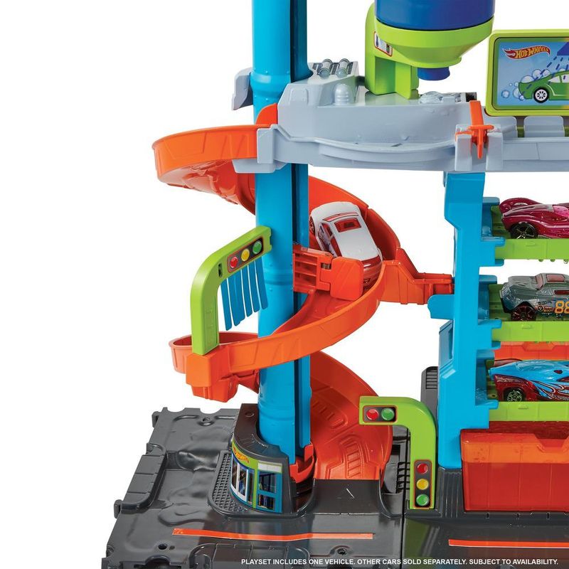 Playset-e-Mini-Veiculo---Hot-Wheels---City---Lava-Rapido-Mega-Tower---Mattel-7