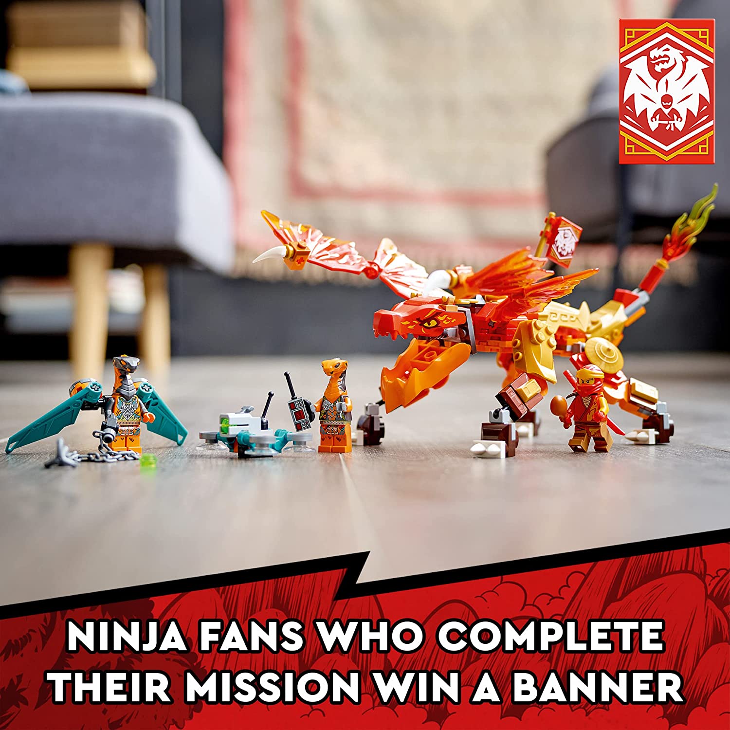 Lego Ninjago 71762 - Dragão do Fogo EVO do Kai - Ri Happy