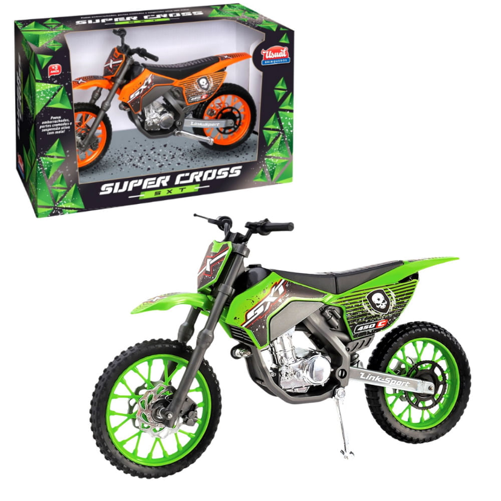 Moto de Brinquedo Infantil Rally Super Cross SXT Suspensão Sortida - Ri  Happy