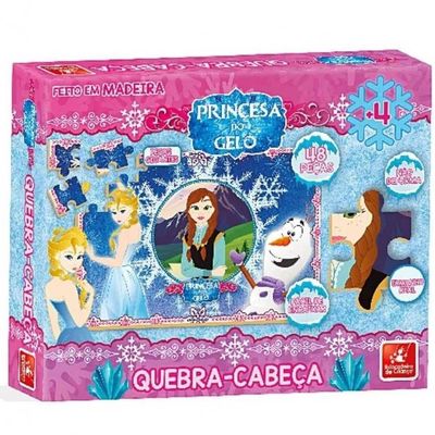 Quebra Cabeça Princesas do Gelo - Toia Brinquedos