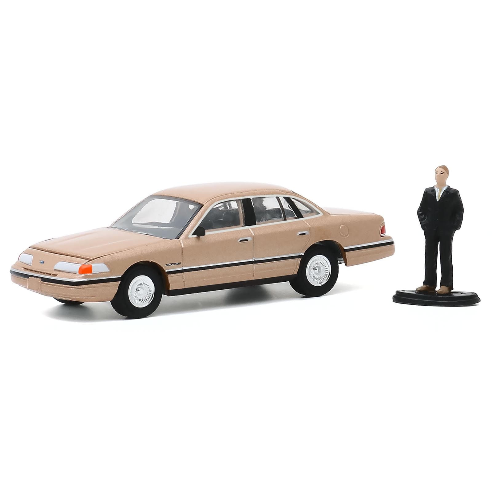 Miniatura - 1:64 - 1992 Ford Crown Victoria LX with Man in