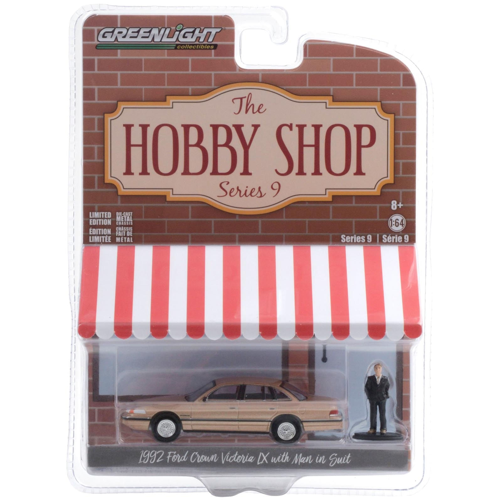 Miniatura - 1:64 - 1992 Ford Crown Victoria LX with Man in