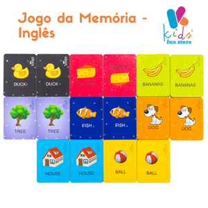 Bingo & Jogo da memória - Inglês de Brincar