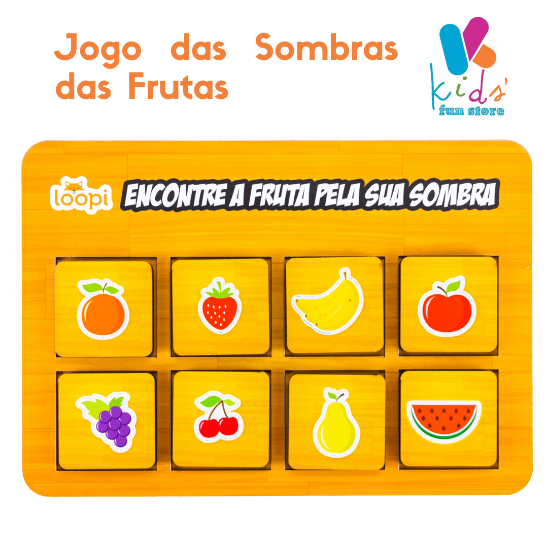 Jogo das Sombras Frutas - Madeira - 6284 - Maninho Artesanatos - Kits e  Gifts