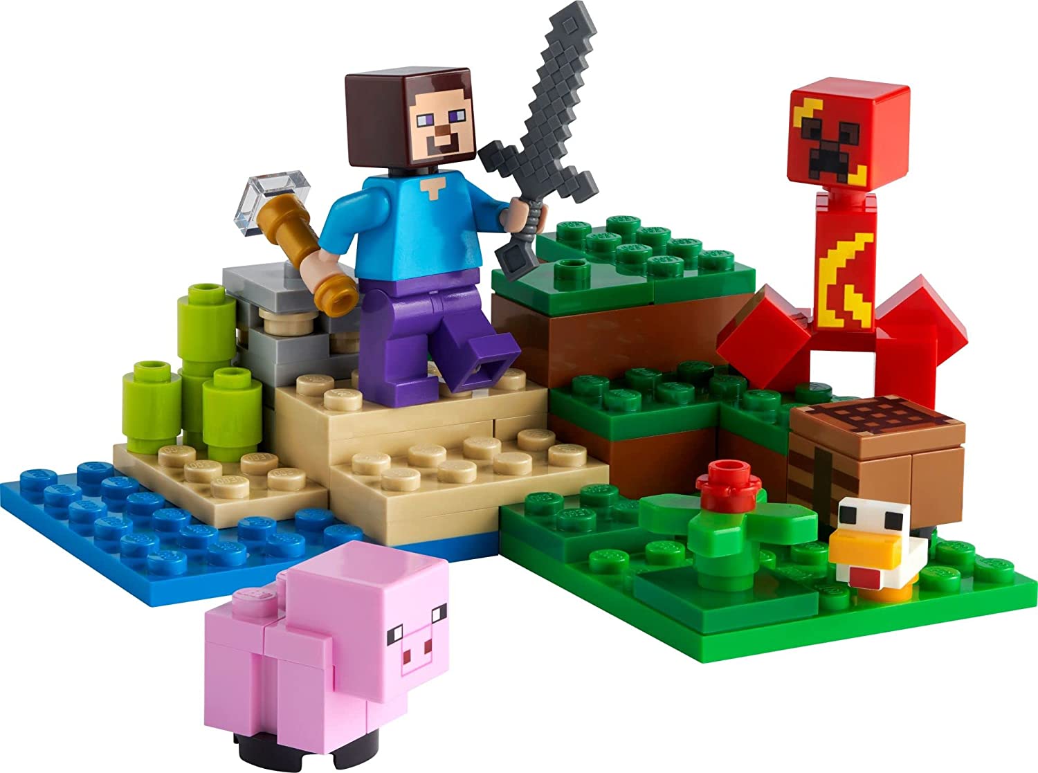 Minecraft A Emboscada do Creeper - Lego 21177 - Ri Happy