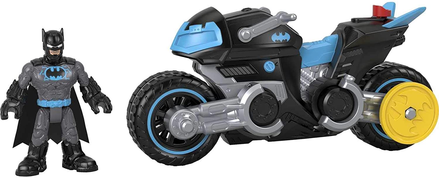 Imaginext DC Super Friends Batman Tech Batcycle Mattel Ri Happy