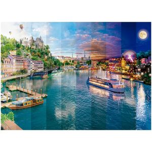 Quebra Cabeca Puzzle 2000 Pecas Dia e Noite Grow – Papelaria Pigmeu