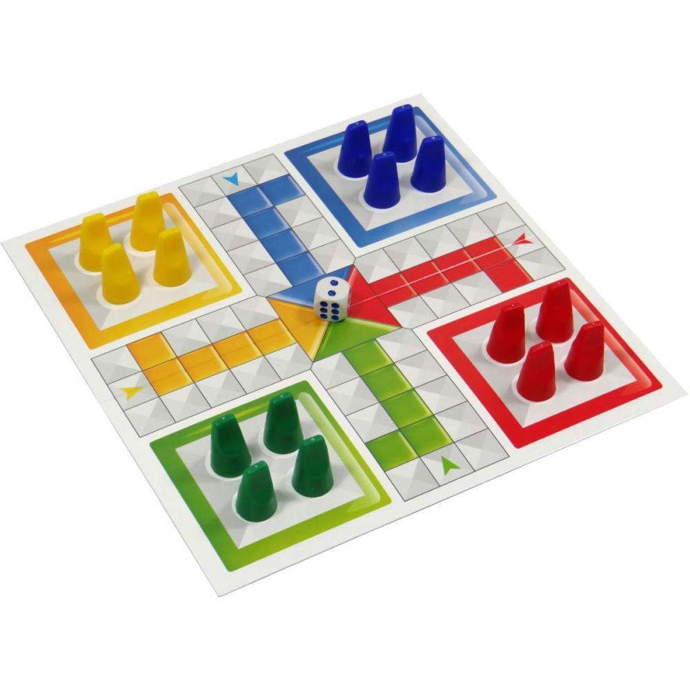 Jogo de Tabuleiro Ludo em madeira - Ri Happy