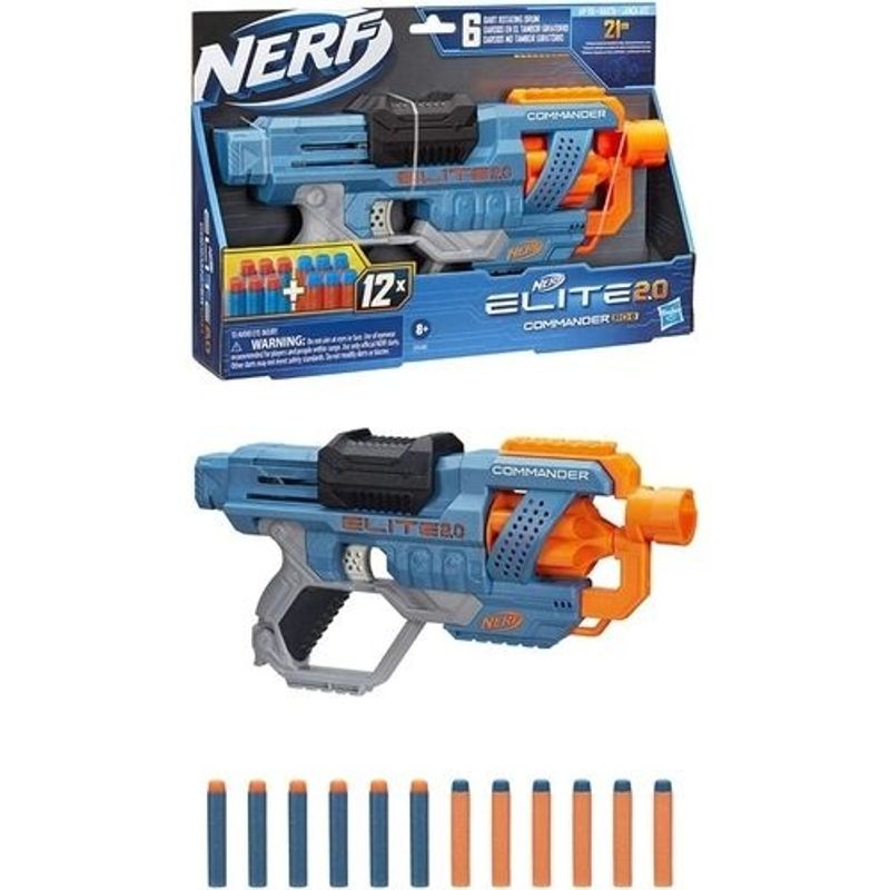 Lançador Nerf Elite 2.0 Commander Rd6 Hasbro - E9486 - Ri Happy