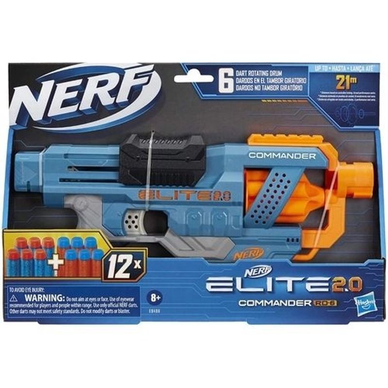 Lançador Nerf Elite 2.0 Commander Rd6 Hasbro - E9486 - Ri Happy