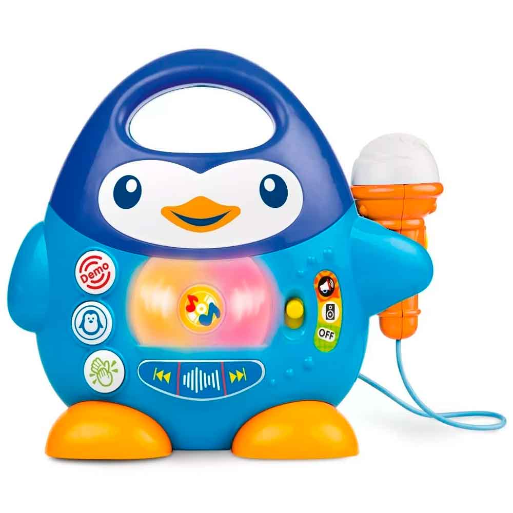 Karaoke Infantil Pinguim Musical com Microfone Winfun - Ri Happy