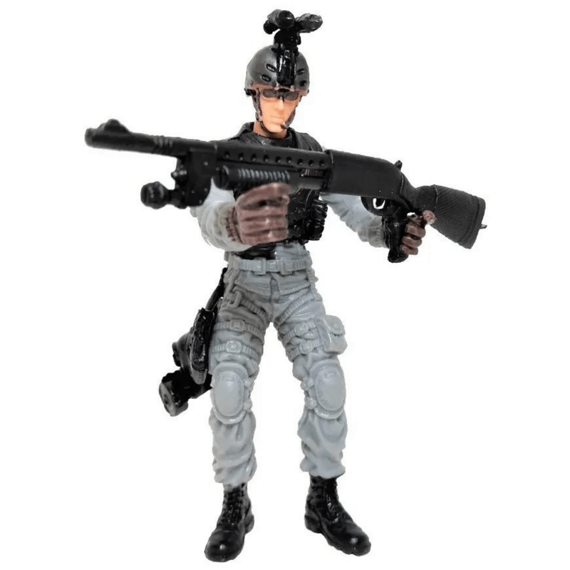 Kit SWAT com 24 Policiais de Brinquedo Operações Especiais - Buba