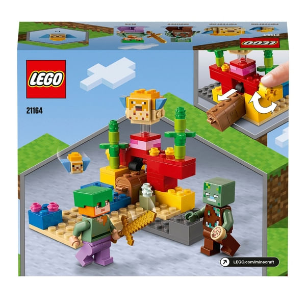 LEGO MINECRAFT O RECIFE DE CORAL 21164 - Star Brink Brinquedos